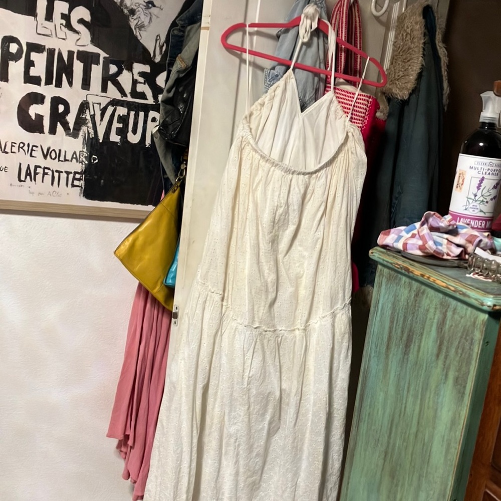 Free People strapless maxi